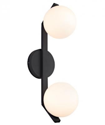 RAYNA 2 LIGHT BLACK WALL LIGHT IP44